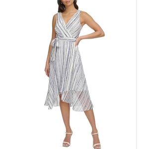 DKNY CHAIN PRINT MIDI DRESS  Size:M